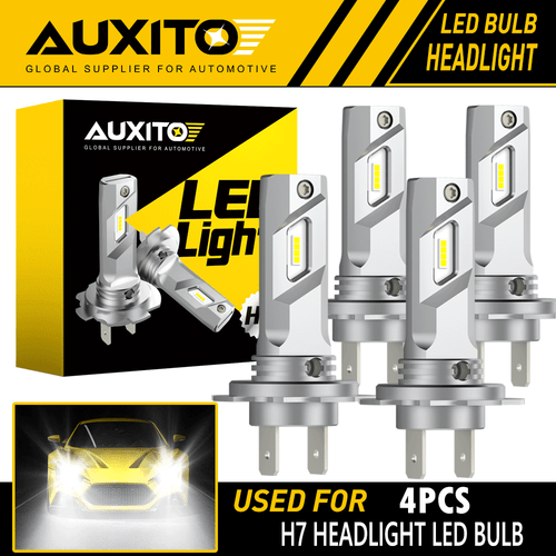 4X H7 LED Headlight Combo Bulbs Kit High Low Beam 6500K Super White Bright USEOA - 第 1/9 張圖片