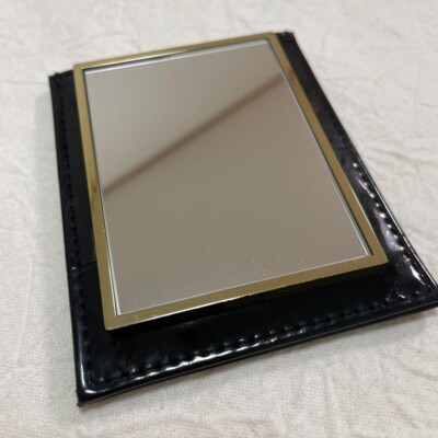 YVES SAINT LAURENT YSL BEAUTE Logo Hand Mirror Compact Portable