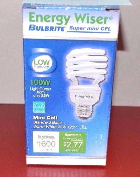 2 PK NEW Bulbrite CF23WW 23W CFL Warm White Compact Fluorescent