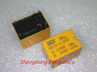 50pcs 6pins 5VDC HRS1H-S-DC5V 3A 120VAC/24VDC Relay