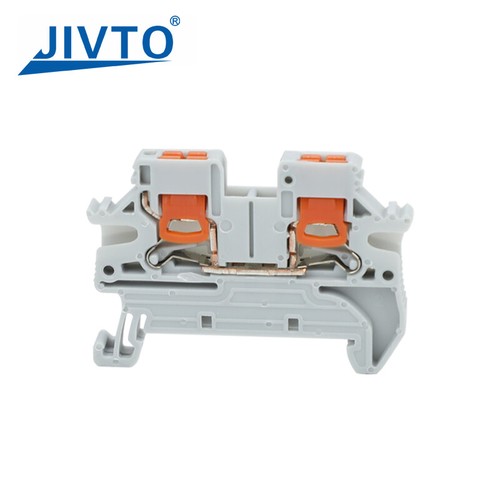 10 pz PTV 2,5 DIN collegamento push-in blocco terminale binario 2,5 mm2 26-12 AWG - Foto 3 di 9