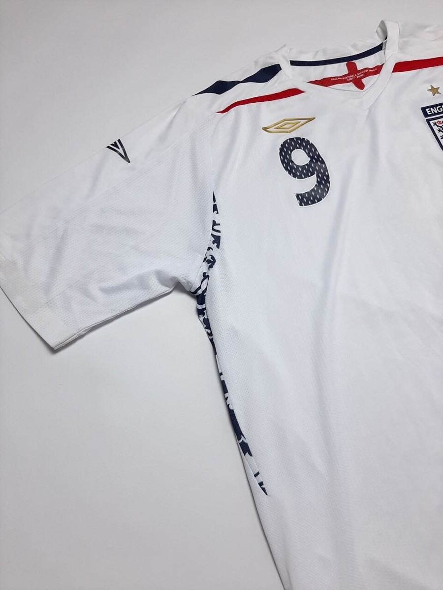 Vintage Umbro Wayne Rooney 9 England 07/09 National Team