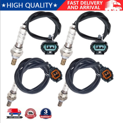 4x Upper+Lower Oxygen Sensor For Nissan Frontier 3.3L V6 2004 Supercharged 2004