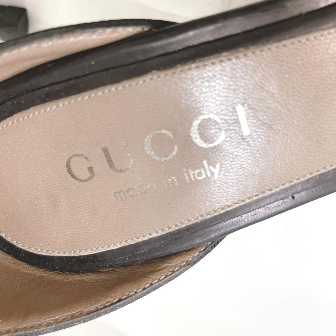 Gucci Pumps Sandals GG Pattern Canvas Black Size 35 US About5 For Women thumbnail 4