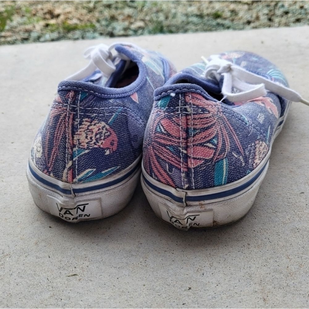 Vintage VANS Van Doren Hawaiian Print Parrot Sneakers Unisex Shoes