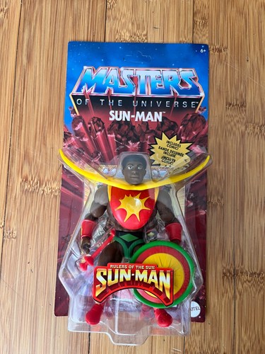 BNIB 2021 MATTEL HE-MAN MOTU MASTERS OF THE UNIVERSE ORIGINS SUN-MAN TOY FIGURE