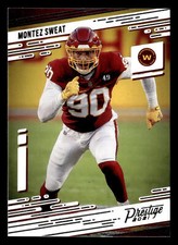 Montez Sweat 2021 Panini Prestige #156 Washington Football Team