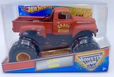 2012 1/24 Spin Master Monster Jam Truck Grave Digger RED Pickup PACKAGE DAMAGE