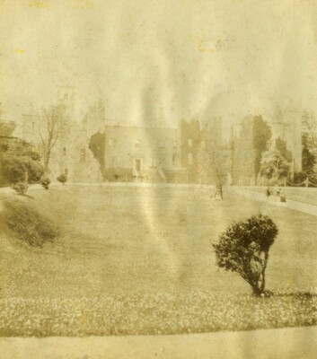 Irland Dublin Howth Schloss altes Foto Stereo London Stereoscopic Co 1870
