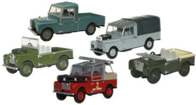 5er SET OXFORD 1/76 WORKING SERIES 1 I LAND ROVERS 80''/88''/109'' BR/FIRE/POLICE