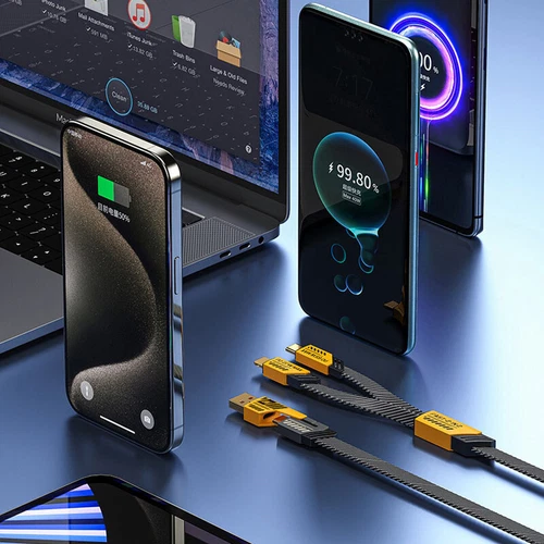 120W Fast Type C Wall Charger , 4-In-1 65W Super Fast Cable For Cell Phone iPad - Picture 12 of 26