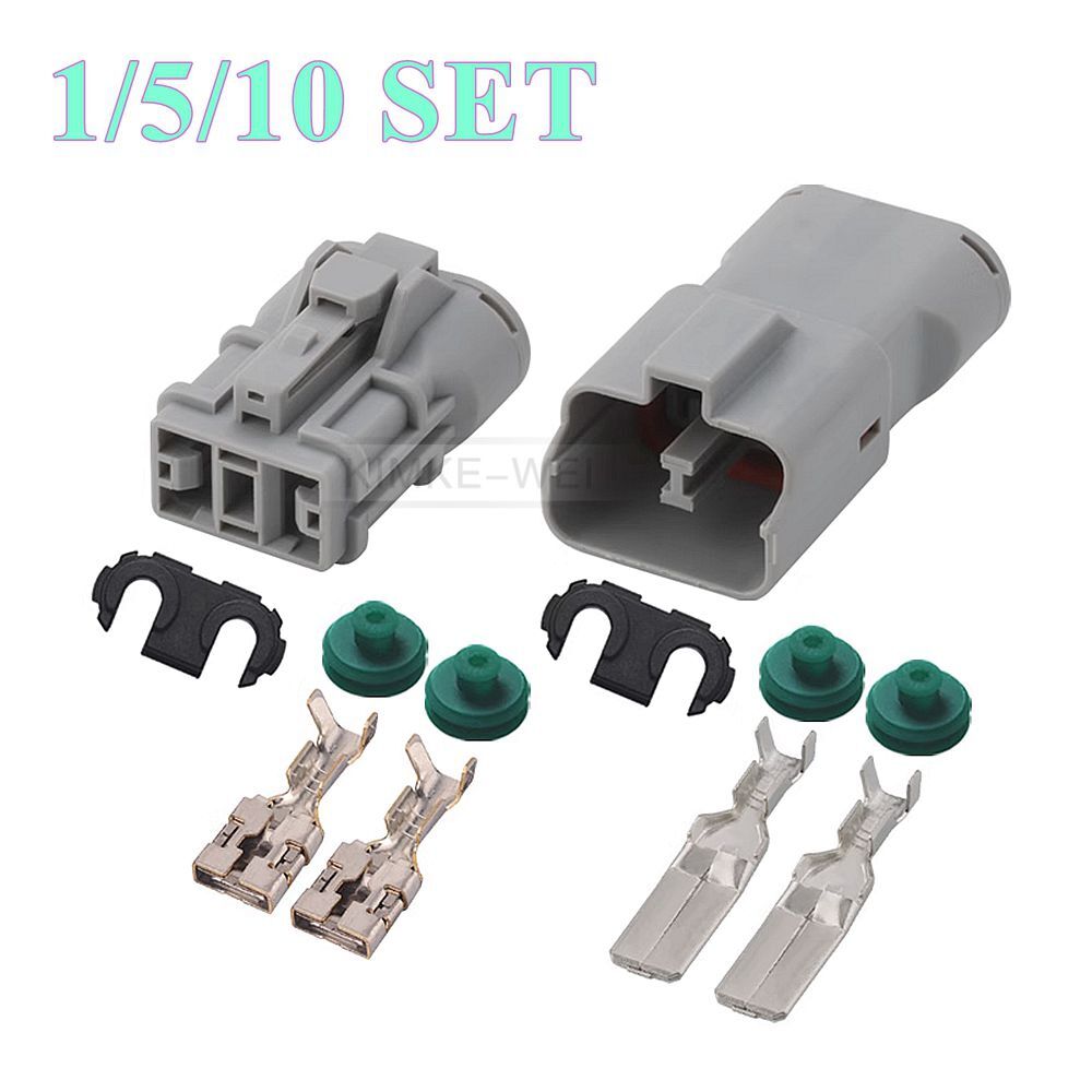 2 Pin/Way Yazaki Automotive Male Female Electric Connector Plug