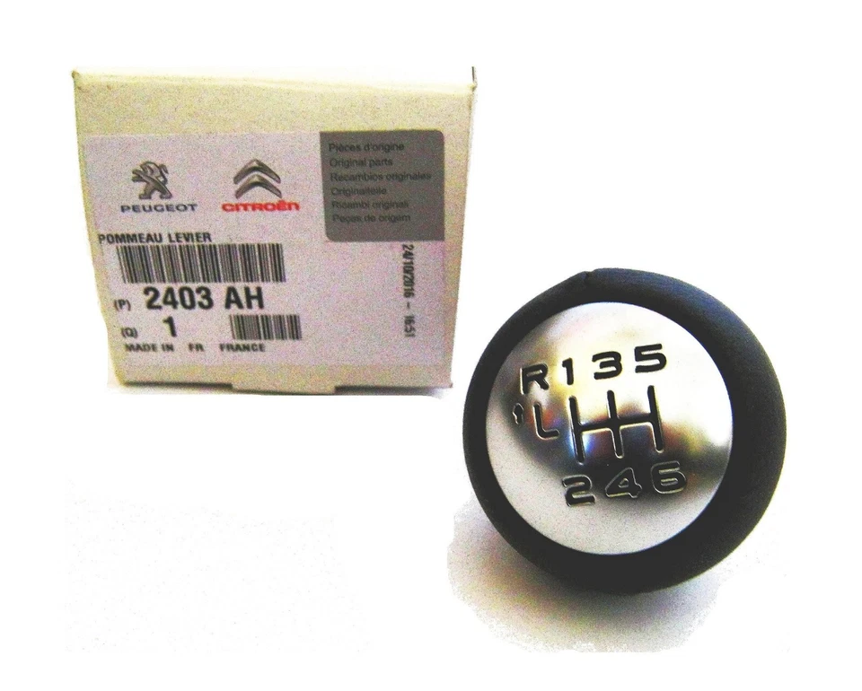 ORIGINAL POMMEAU DE VITESSE CITROEN C3 II C4 C5 C6 DS4 JUMPY 6 VITESSE 2403.AH . - Photo 1/1