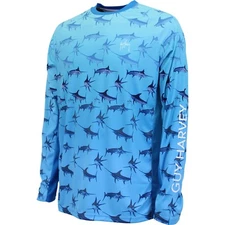 Guy Harvey Performance T-Shirt..Pick Size...Bimini Bash L/S..Riviera..MSRP $48