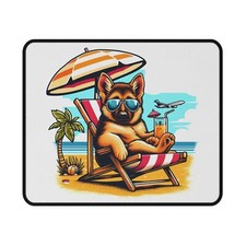 Non-Slip Gaming Mouse Pad - German Shepherd Design - Anti-Fray, Durable, Smooth