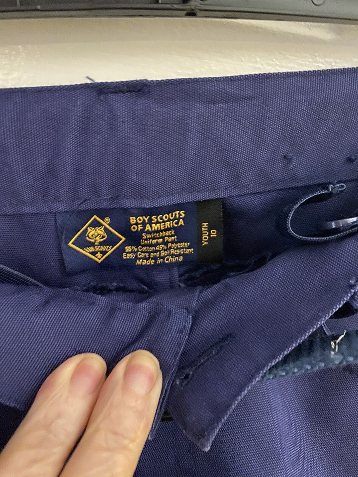 Cub Boy Scouts Of America Size Medium Blue Complete Zip Away To Shorts