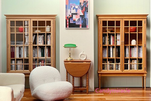 Maßstab 1:6 Puppenhaus Miniatur Möbel Kabinett Bücherregal Aufbewahrungsschrank - Photo 18/24