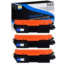 3 PACK CF294A 94A Toner Cartridge for HP LaserJet Pro M118dw MFP M148dw M148fdw