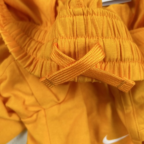 Nike Kids' Dri-FIT High-Waisted Training Shorts 4” Terry Girls Size M Orange NWT - Picture 9 of 9