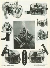 1972 Ikelite PRINT AD Vintage Underwater Housing For Various Camera Strobe Light