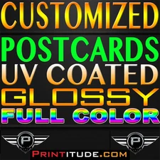 CUSTOM DESIGN 2500 FLYER EDDM 8.5" X 11" FULL COLOR 2 SIDED 14PT GLOSS POSTCARDS
