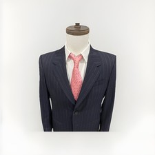EMPORIO ARMANI NAPOLI LINE MENS BLAZER IT50/US40R ITALY NAVY W PINSTRIPES
