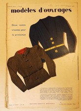 Revue Modèles d'ouvrages n°98  1938  couture broderie mode fashion