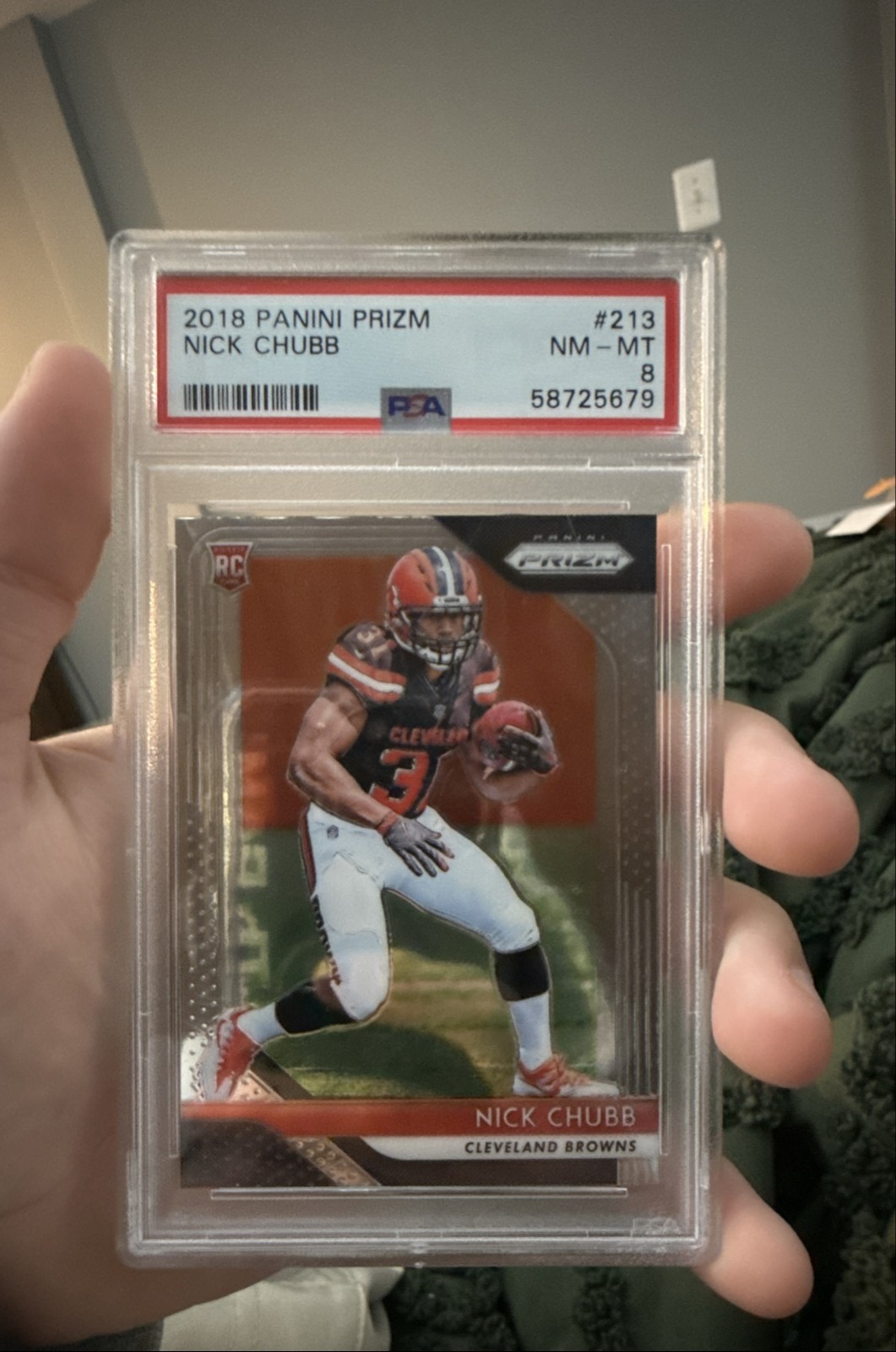 2018 Panini Prizm - Rookie Nick Chubb #213 (RC)