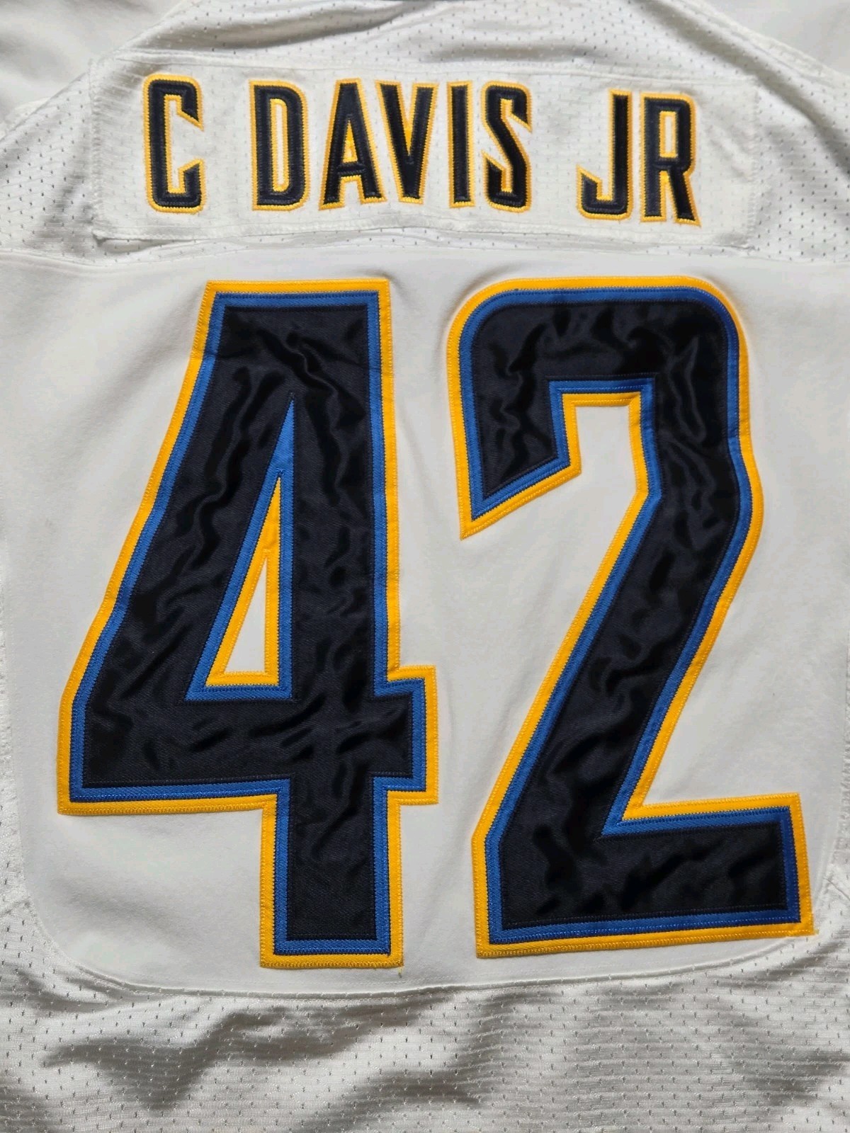 Nike Chris Davis Jr. Los Angeles Chargers Team Game Issued Jersey Size 48 Auto view 11