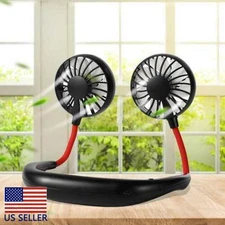 Portable Hanging Neck Sport Fan Lazy Neckband USB Rechargeable Personal Mini Fan