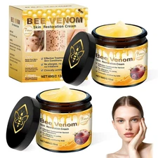 2PCS Bee Venom Skin Restoration Cream, Bee Venom Skin Treatment Cream, Effective
