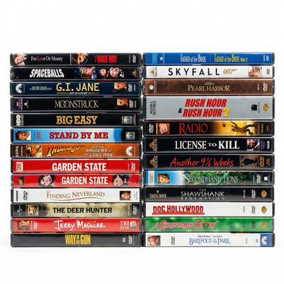 NEW Lot 24 DVDs Sealed Movie Collection Spaceballs Indiana Jones Rush Hour 007