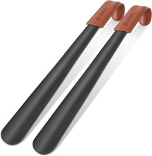 Shoe Horn Long Handle for Seniors Men Women,Metal Long Shoehorn for Boots,16.5"