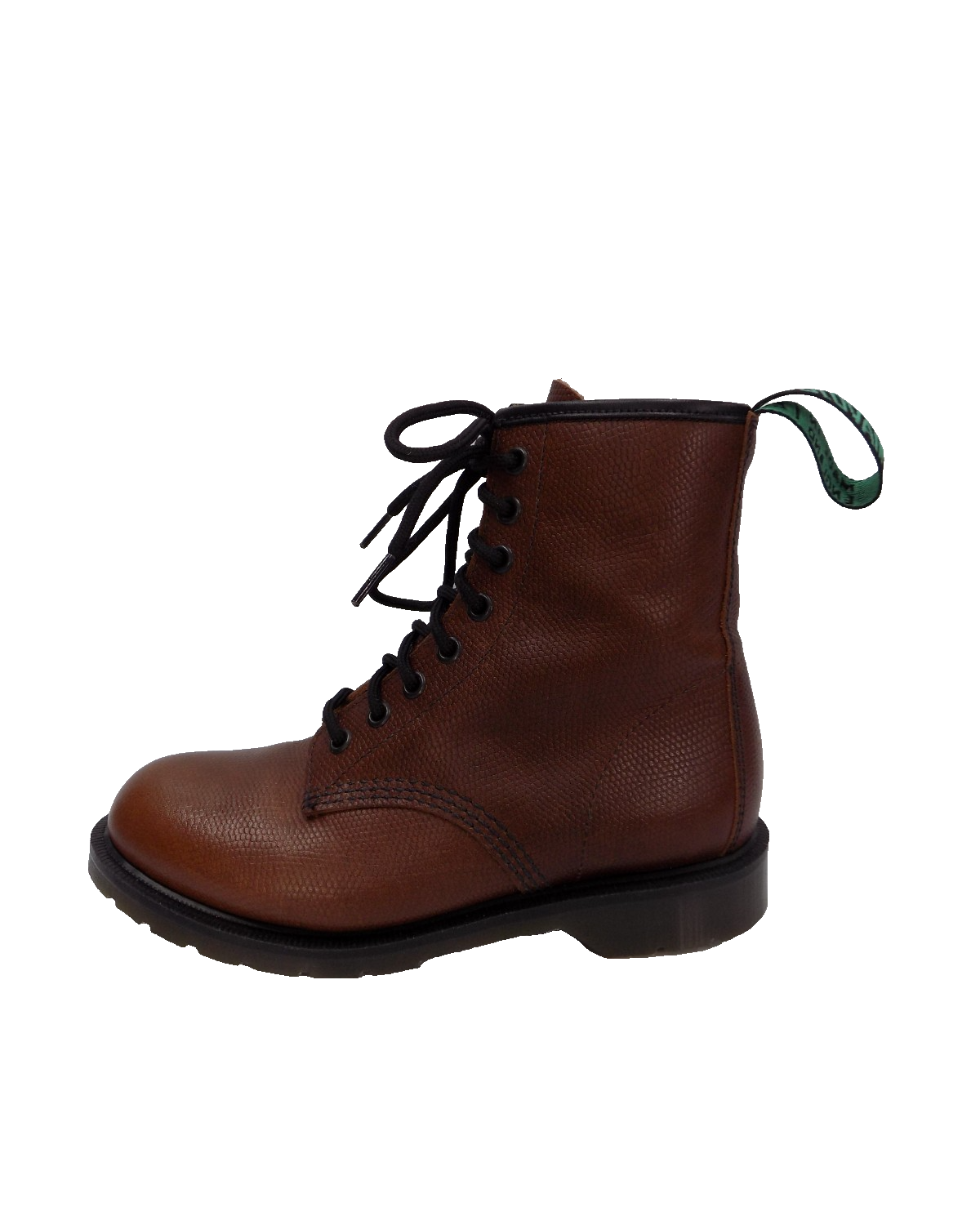 SAOLA Stivali Solovair pelle marrone stringati taglia 4 donna suola grossa 8 occhielli derby gaucho