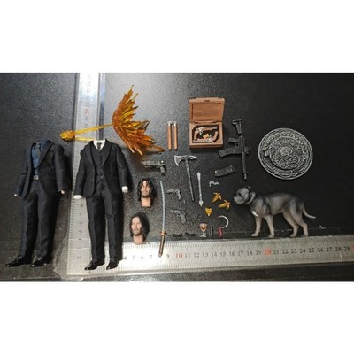 1pc ATcustom John Wick Head Sculpture Hand Special Effects 1/12  Accessories
