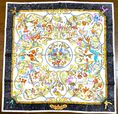 NEW! HERMES Carre 90 silk Scarf Pierres d'Orient et d'Occident