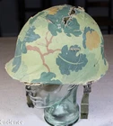 US Vietnam M1 Helmet Liner & Mitchell Camo Cover. Righteous Set. Been Together!