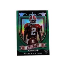 2021 Panini Prizm Draft Picks - Crusade Patrick Surtain II #178 Green Prizm (RC)