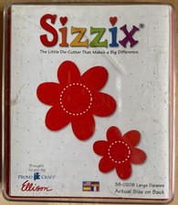 Sizzix Large Daisies Die Cut Original Red Large 2 sizes 38-0208