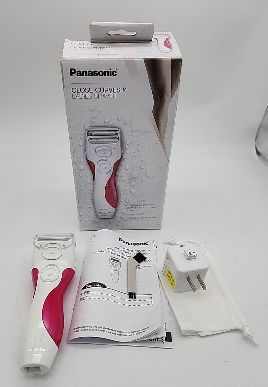 For Women Panasonic Close Curves Wet Dry 3-blade Es2207p W/p