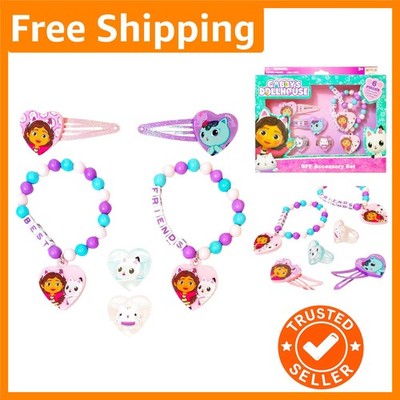 Imaginative Play with Gabby's Dollhouse 6-Piece Jewelry Set for Kids Ages 3+