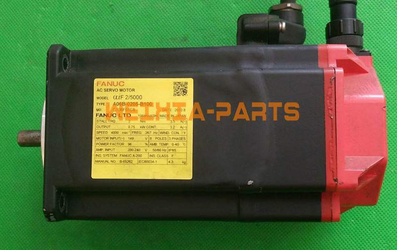 1PCS USED Fanuc A06B-0205-B100 AC Servo Motor A06B0205B100