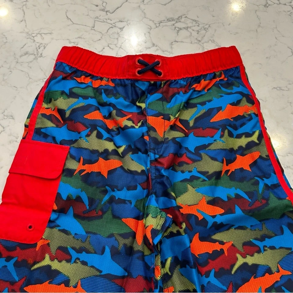 Новый с Ярлыками земли конец глубокий морской темно-акула печать плавки шорты размер XL молодежи 14S/16S - Изображение 2 из 4