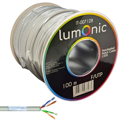 100m Netzwerkkabel Patchkabel CAT6 F/UTP F/UTP Ethernet LAN Kabel CAT6 CAT.6