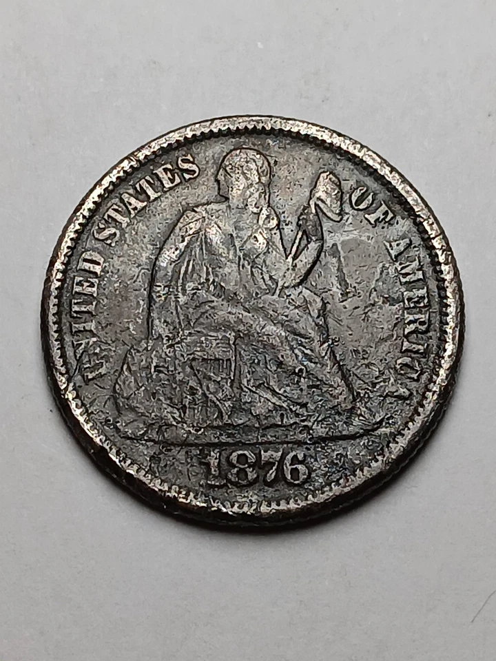 1876 P US Seated Liberty Silver Dime - Image 2 of 4
