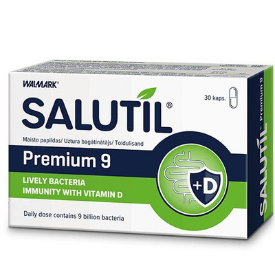Probiotika Salutil Premium 9 (9 Milliarden lebensfähige Bakterien), 30 Kapseln