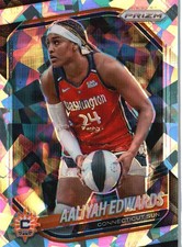 2025 Panini Prizm WNBA #94 Aaliyah Edwards Ice Prizms