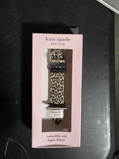 Kate Spade New York Leopard Print Silicone Apple Watch Band38/40mm