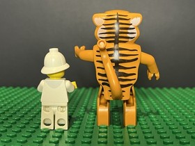 LEGO ADVENTURERS  Dr Kilroy & Tygurah's Roar Tiger Minifigure Lot 7411 adv026