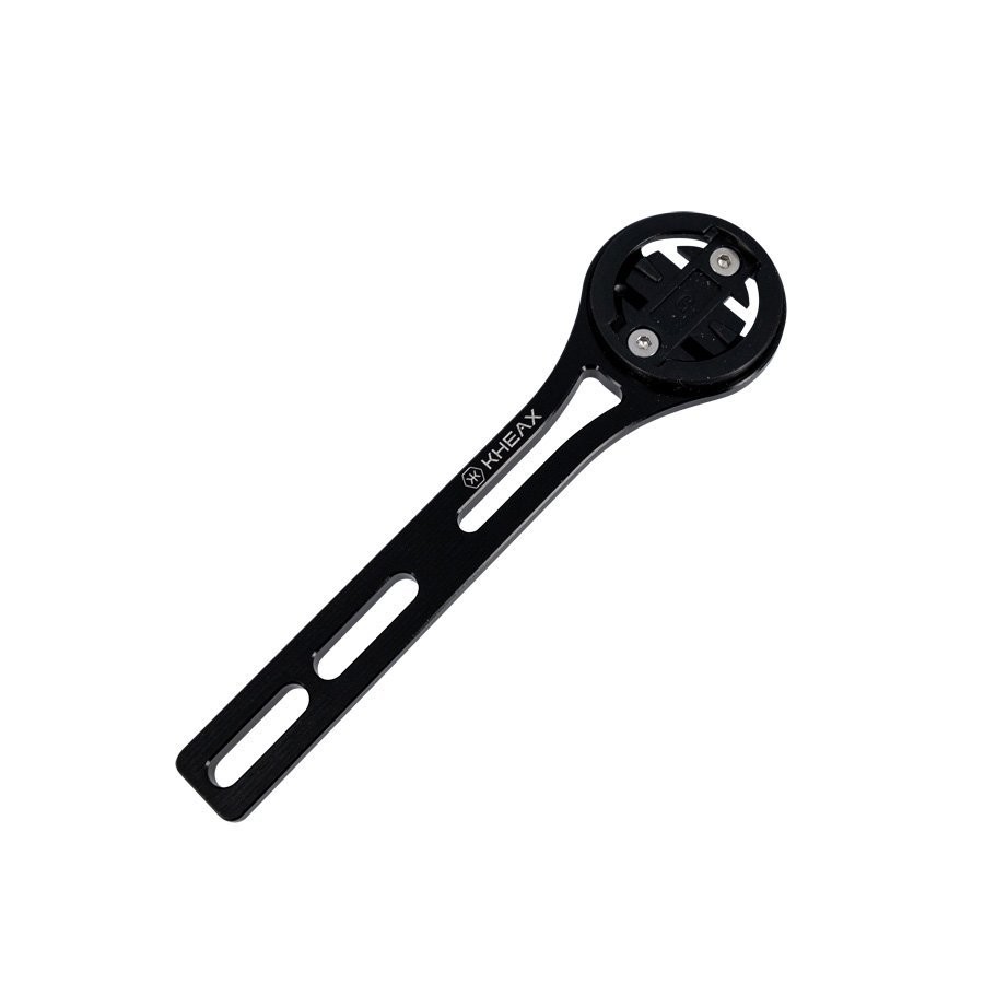Support guidon intégré Kheax aluminium noir finition CNC pour Garmin